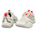 Кроссовки для бадминтона Kumpoo KH-E303 (Off White/Orange/Green)