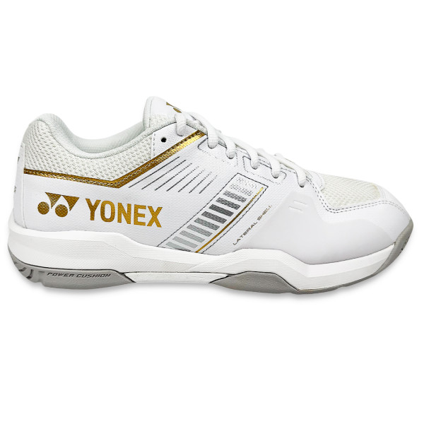 Кроссовки для бадминтона Yonex Strider Flow Wide (White/Gold)