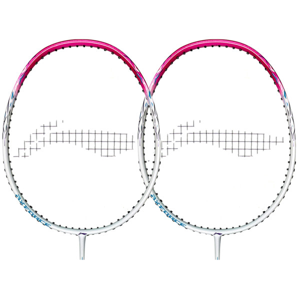 Набор ракеток для бадминтона Li-Ning AxForce 9 (White/Pink)
