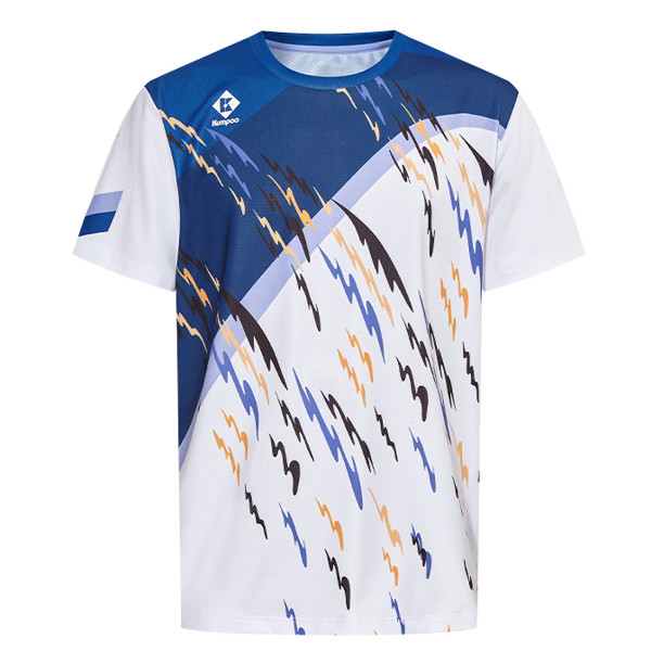 Футболка мужская Kumpoo KW-4011 (White/Blue)  Футболка мужская Kumpoo KW-4011 (White/Blue)