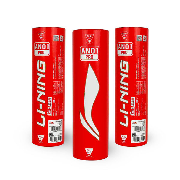 Воланы для бадминтона пластиковые Li-Ning AN01 PRO - 6шт. (Middle)