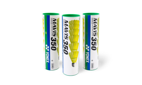 Воланы для бадминтона пластиковые Yonex Mavis 350 - 6шт. (Slow ...