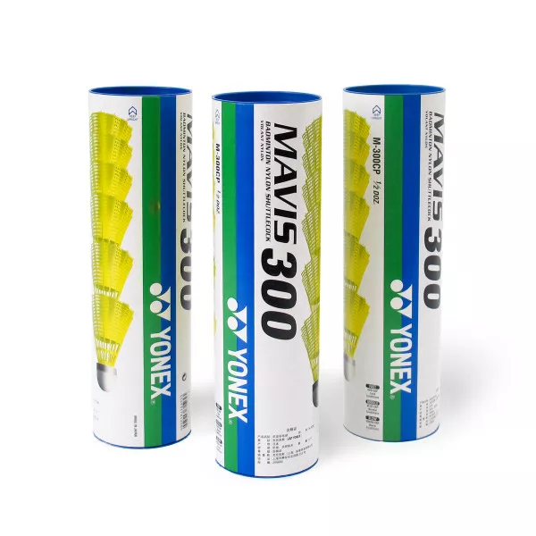 Воланы для бадминтона пластиковые Yonex Mavis 300 - 6шт. (Middle)