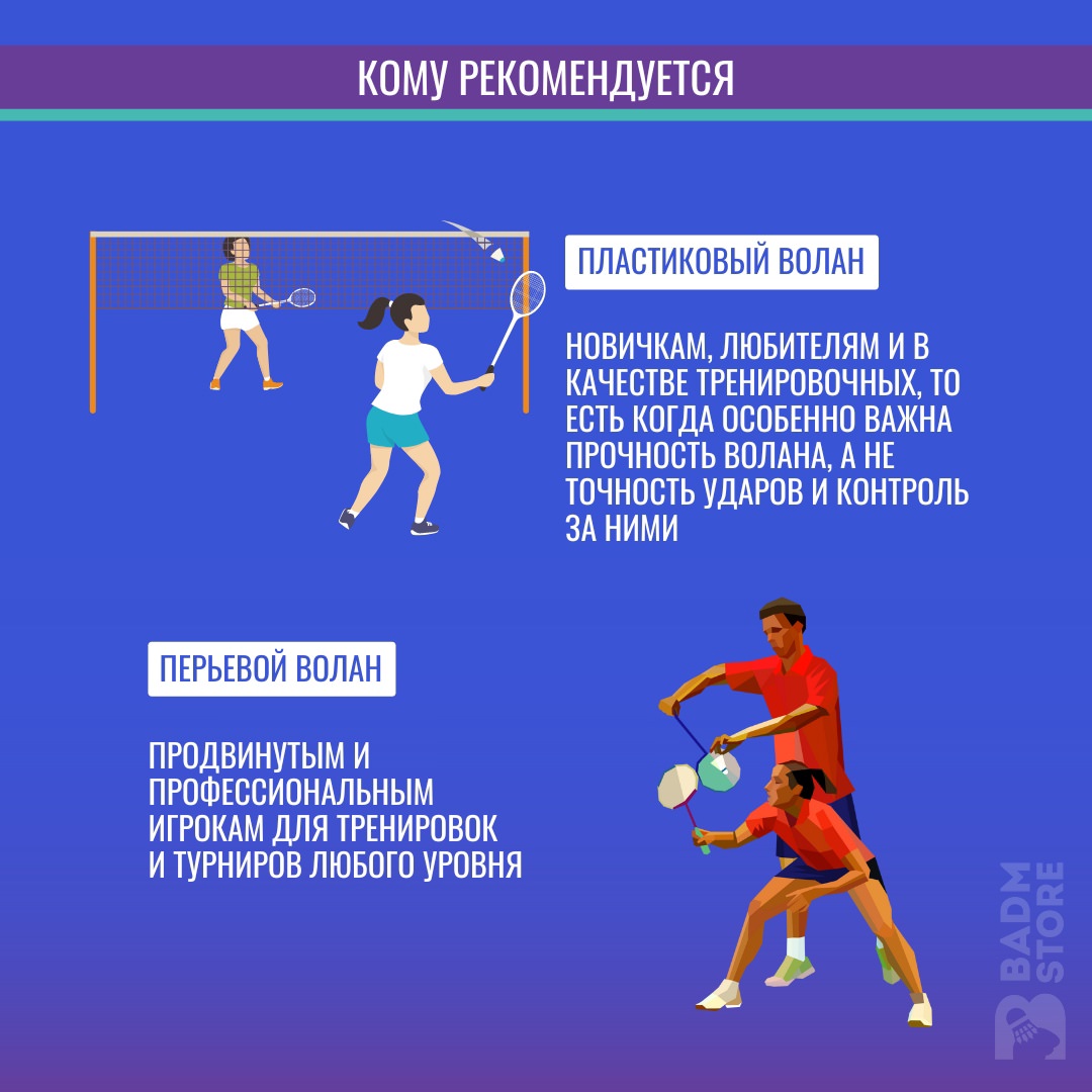 Бадминтонный волан: перьевой или пластиковый?